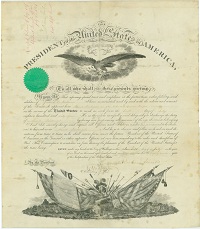 scanned image of Lincoln confederate pardon